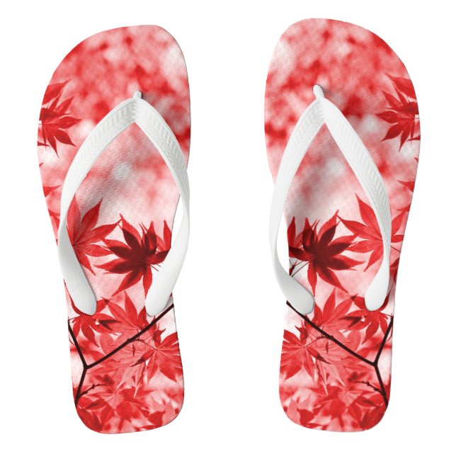 Chanclas Diseño de Hojas de Arce-29997 (Plantilla)