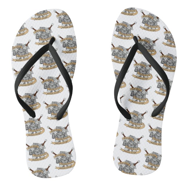 Chanclas Diseño de los dados de combate (Plantilla)