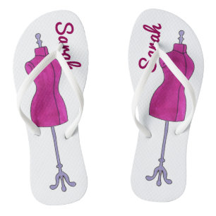 Chanclas Diseño de moda Mannequin Fashionista Personalizado