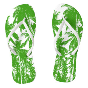 Chanclas Diseño de palmeras tropicales