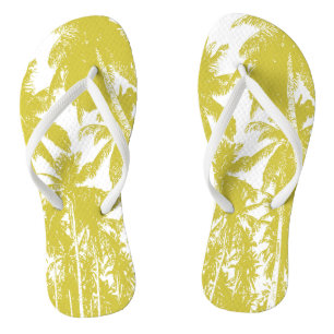 Chanclas Diseño de palmeras tropicales
