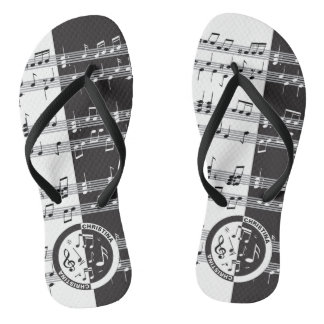 Chanclas Diseño de partituras de música personalizado