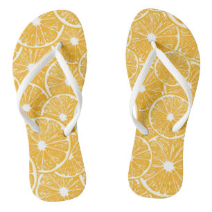 Chanclas diseño de patrones de cortes de naranja