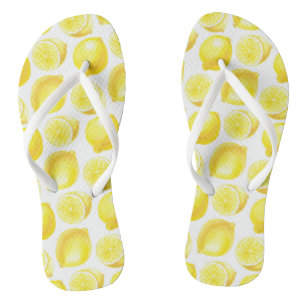 Chanclas Diseño de patrones de lemones