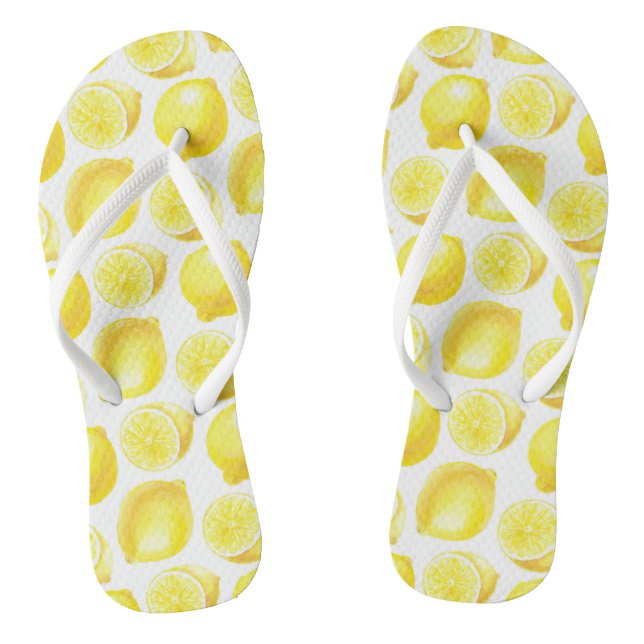 Chanclas Diseño de patrones de lemones (Plantilla)
