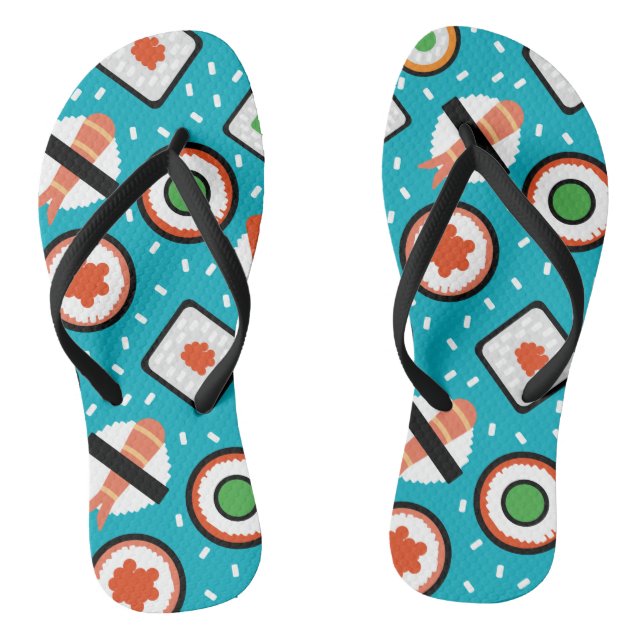 Chanclas Diseño de personalizado sushi en píxeles sin probl (Plantilla)