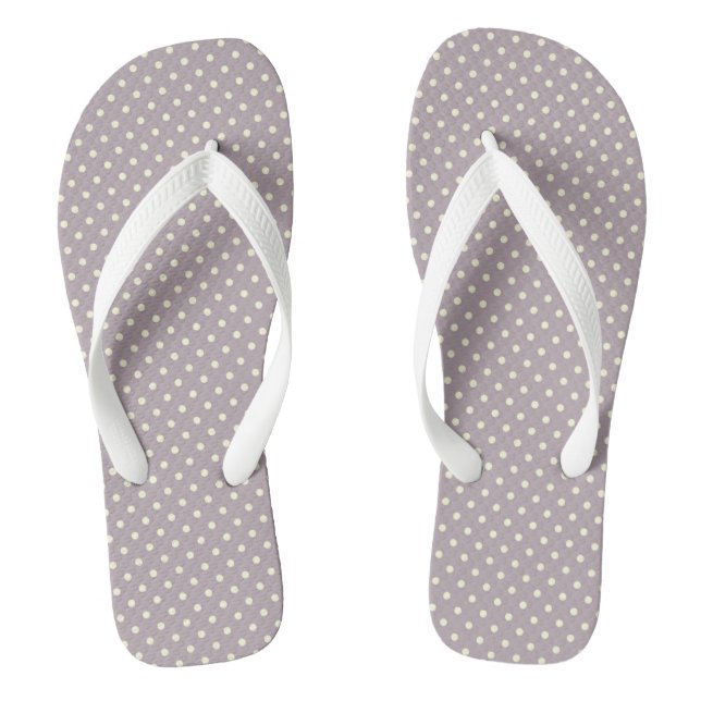 Chanclas Diseño de puntos clásicos de polka pastel (Plantilla)