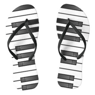 Chanclas Diseño de teclado piano Flip Flags