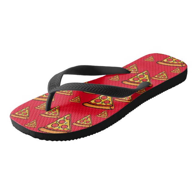 Chanclas Diseño de Viernes Pizza - Flip Flops para adultos, (Angular)