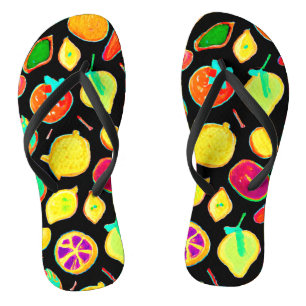 Chanclas Diseño de Visiones de Neón Fructíferas
