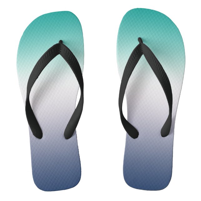 Chanclas diseño digital azul flip flop (Plantilla)