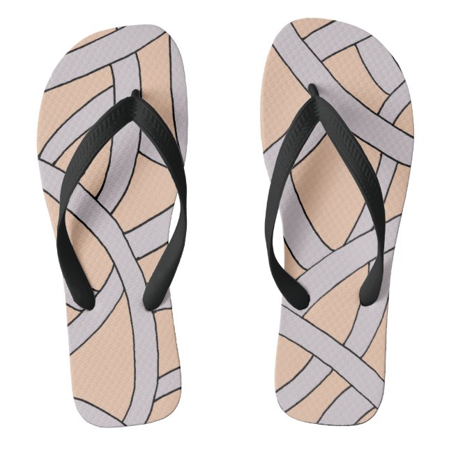 Chanclas Diseño elegante de franjas fantasmas (Plantilla)
