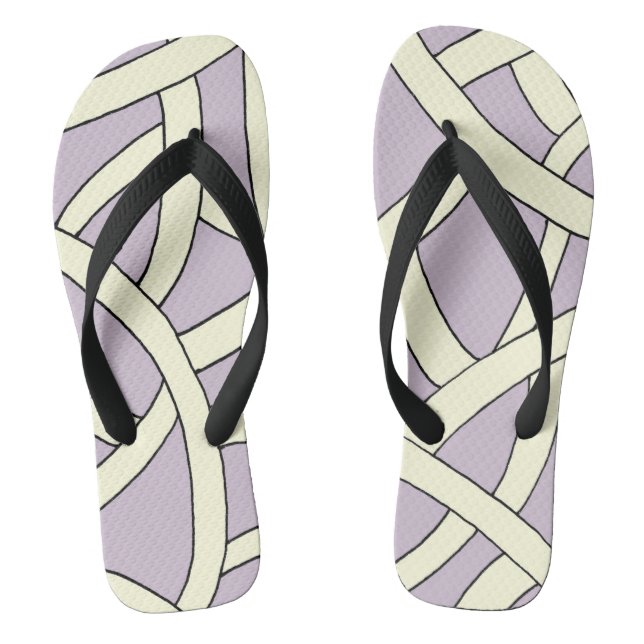 Chanclas Diseño elegante de franjas fantasmas (Plantilla)