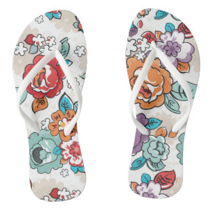 Chanclas Diseño floral abstracto 5