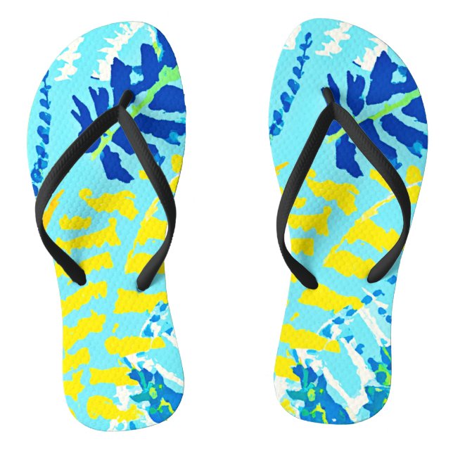 Chanclas Diseño Floral Vibrante (Plantilla)