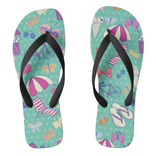 Chanclas Diseño Hermoso Con Elementos De Verano