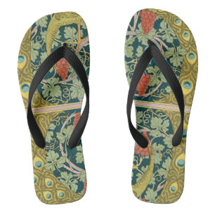 Chanclas Diseño intrincado de estilo Art Nouveau pavo