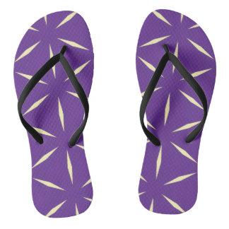 Chanclas Diseño moderno púrpura y blanco