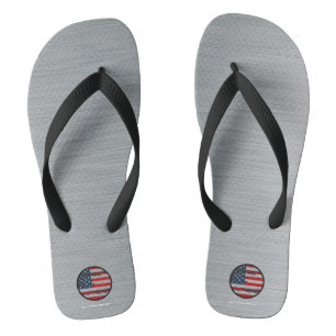 Chanclas Diseños de esfuerzo olímpico con bandera circular 