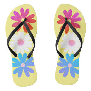 Chanclas diseños florales