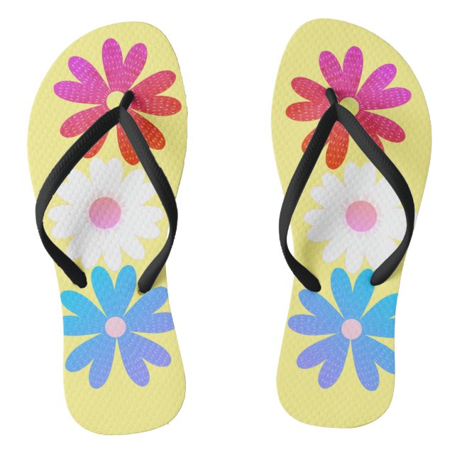 Chanclas diseños florales (Plantilla)