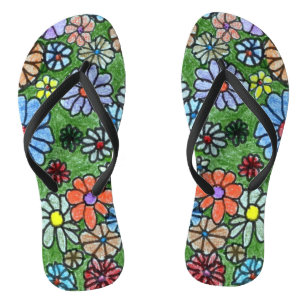 Chanclas "Diversión floral #2"