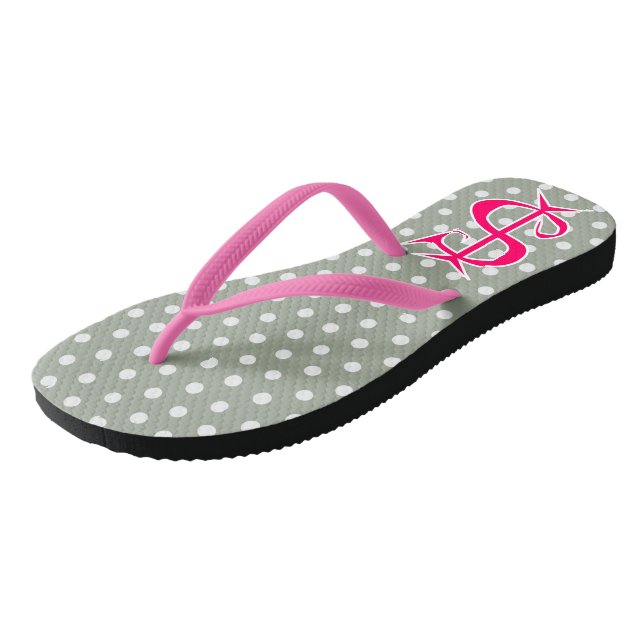 Chanclas divertidas con signo de dólar rosa impres (Angular)