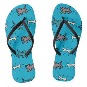 Chanclas Dog and Bone Graffiti Style Blue flip fllip 3