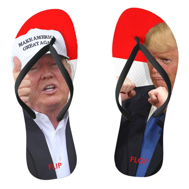 CHANCLAS DONALD TRUMP:  FLIP FLOP (Plantilla)