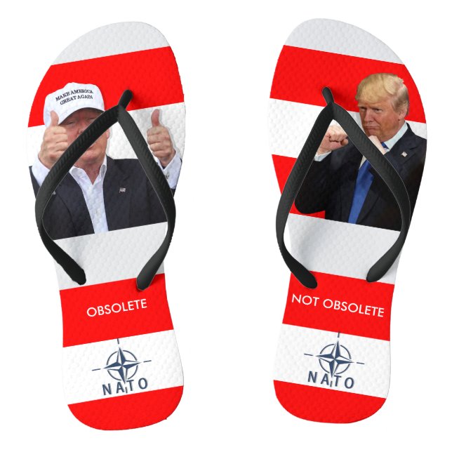 CHANCLAS DONALD TRUMP:  LA OTAN ES OBSOLETA/NO OBSOLETA (Plantilla)