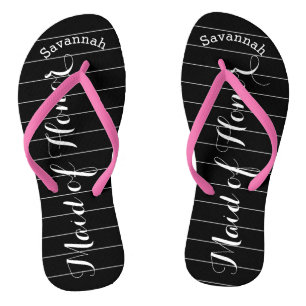 Chanclas doncella de honor PINK personalizada o cualquier c