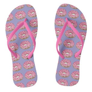Chanclas Donut Doughnut Desayuno Flip Flops