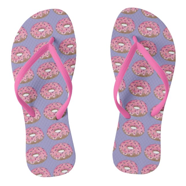 Chanclas Donut Doughnut Desayuno Flip Flops (Plantilla)
