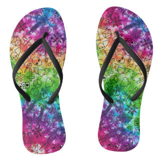 Chanclas Doodle Arcoiris