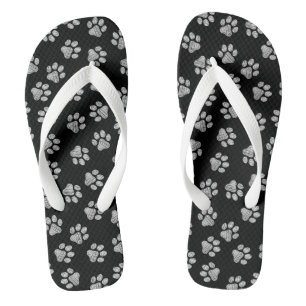 Chanclas Doodle Paws, patas de perro, patas blancas
