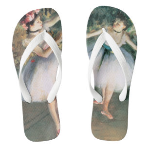 Chanclas Dos bailarinas en un escenario de Edgar Degas, Art
