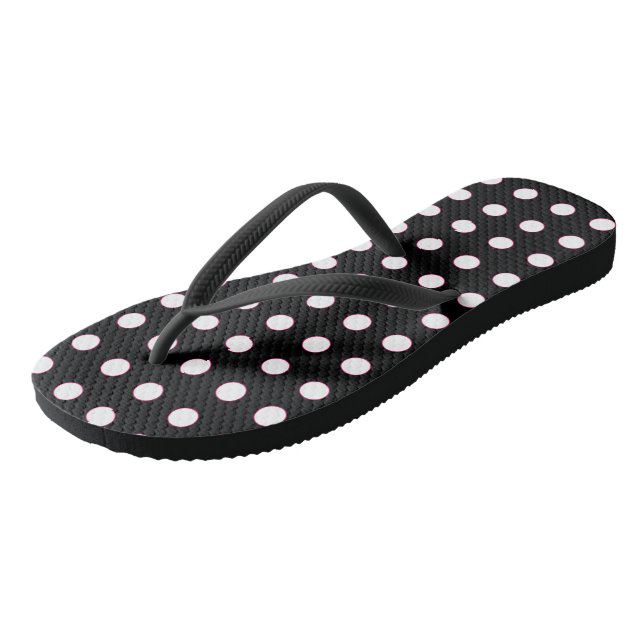 Chanclas Dot de polka blanca (Angular)
