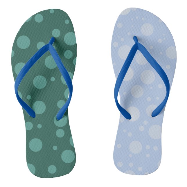 Chanclas Dots Personalizado Adulto, Correas delgadas (Plantilla)