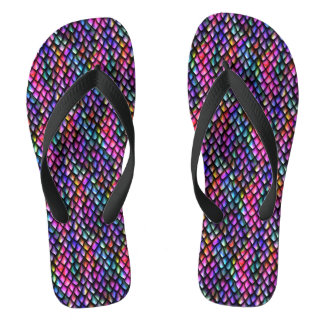 Chanclas Dragón arcoiris escalas flanco