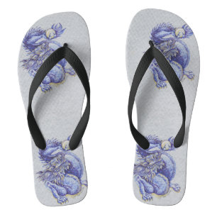 Chanclas Dragón Azul
