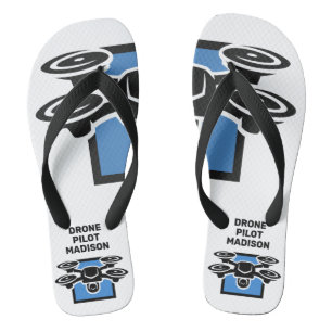 Chanclas Drone de texto de personalizado