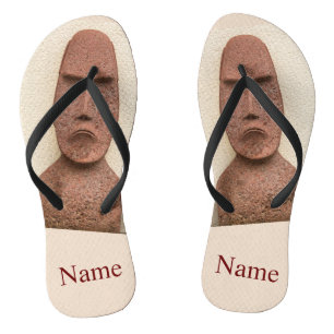 Chanclas Easter Island Moai Head Thunder_Cove