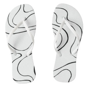 Chanclas Ebb y Flow 2 - Blanco y negro