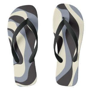 Chanclas Ebb y Flow 4 en negro, gris y crema
