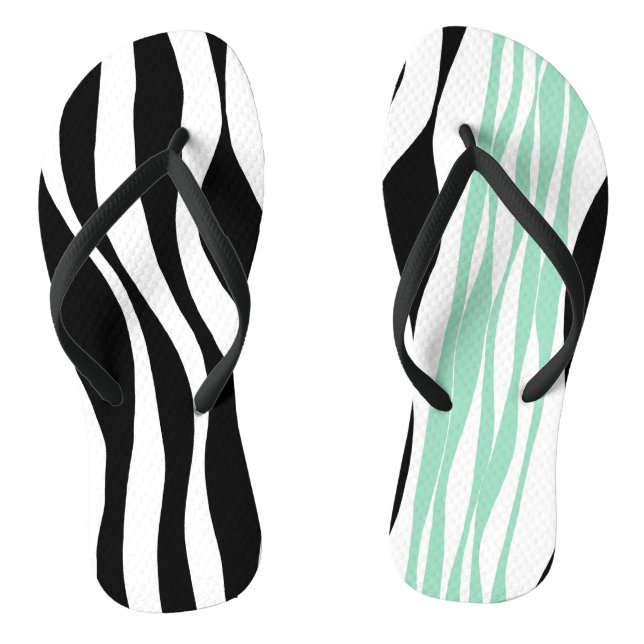 Chanclas Ebb y Flow - Mint Green, White y Black (Plantilla)
