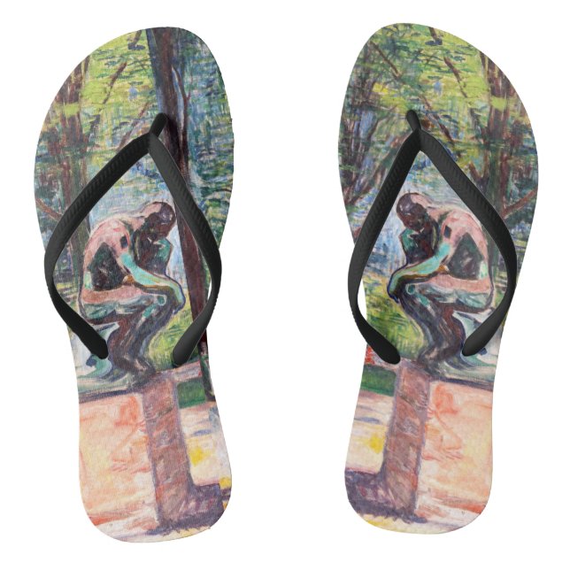 Chanclas Edvard Munch - El pensador de Rodin (Plantilla)