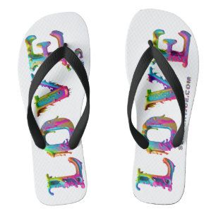 Chanclas El amor de SlipperyJoe es el amor pintar el orgull