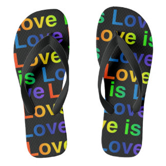 Chanclas El amor es el amor flops (negro)