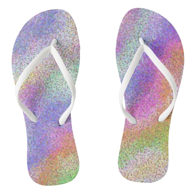 Chanclas El arcoiris pastel (Plantilla)