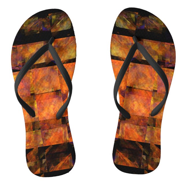 Chanclas El arte abstracto de la pared (Plantilla)